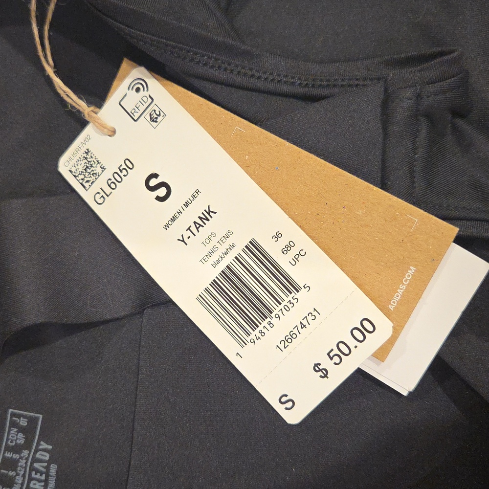 NWT Adidas Aeroready Y Tank Tennis Top - Picture 2 of 3